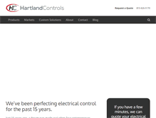 Tablet Screenshot of hartlandcontrols.com